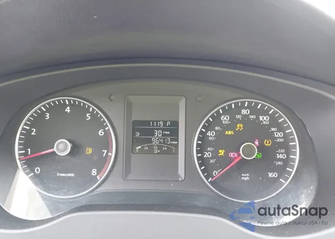 2013 Volkswagen Jetta 2.5L Se из США, поврежденный, VIN 3VWDX7AJ2DM297656